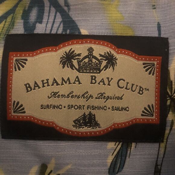 Bahama Bay Club Men's Tropical Short Sleeve Button Down Collared Shirt XL. - Picture 8 of 9